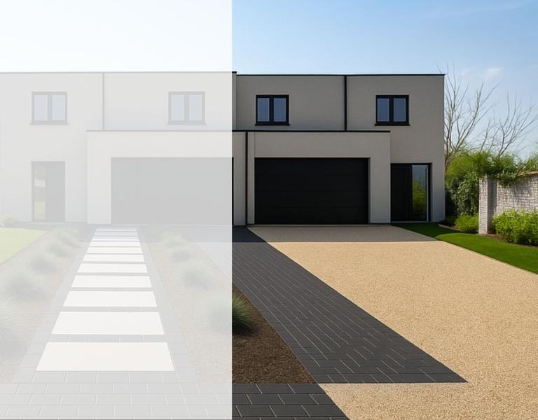 vooraanzicht woning lot 2 Vinkt 